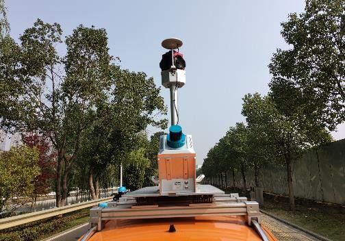 30MP LiDAR van Resolution hiScan-C Op een voertuig gemonteerde Systeem Mobiele LiDAR Afbeelding