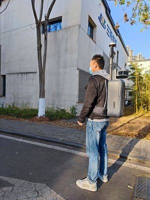 120m Handbediende Waaier/Rugzak 3D LiDAR HiSLAM voor de Bouw van Voorgevelmeting