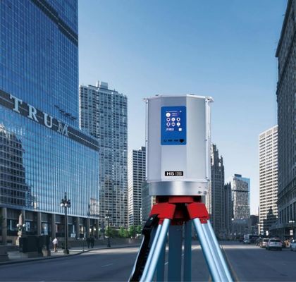 1.2km HS1200 Scanners van de Hoge Precisie 3D Aardse Laser 500kHz PRR